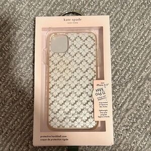 kate spade Floral iPhone 11 Case - Cream and Gold